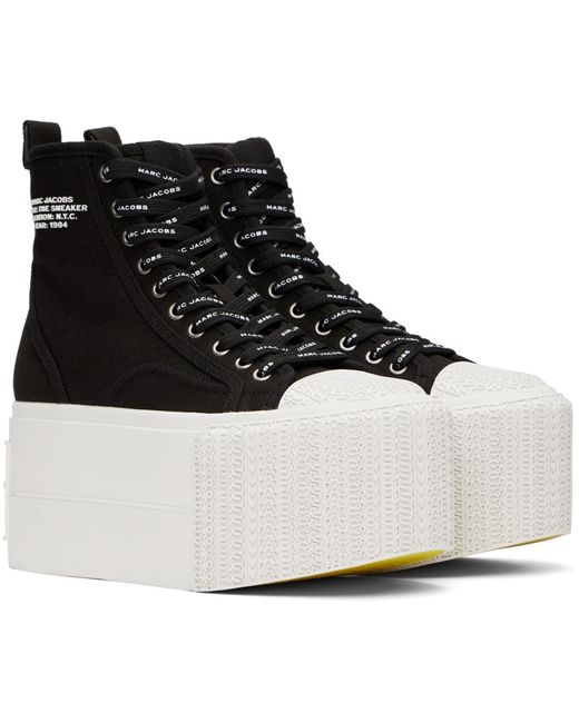 Marc Jacobs Black 'The Platform High Top' Sneakers