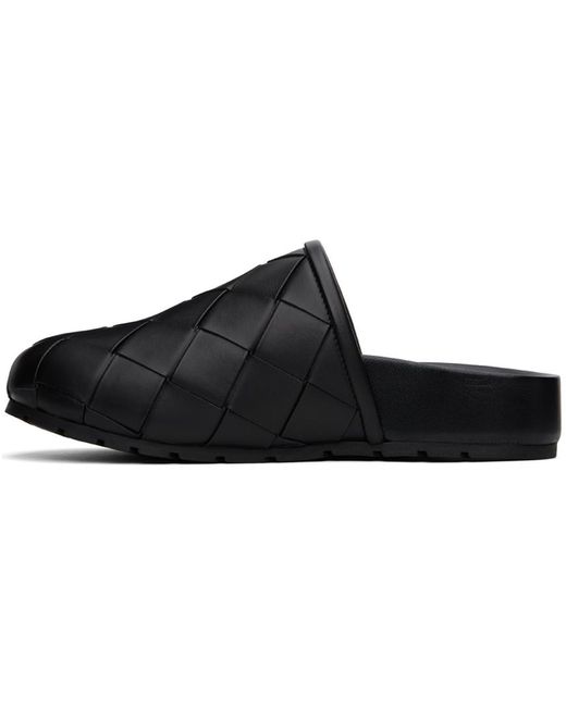 Bottega Veneta Black reggie Mules