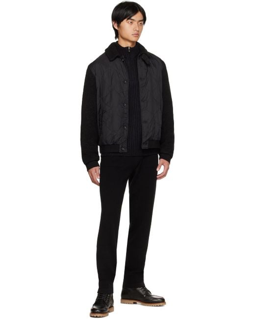 Massimo Alba Black Mica Sweater for men