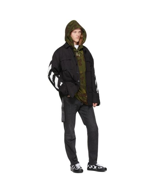 即発 OFF WHITE 18FW ARROW RECONSTRUCTURED CAMO HOODIE PARKA 即発 OFF WHITE 18FW ARROW RECONSTRUCTURED CAMO HOODIE PARKA
