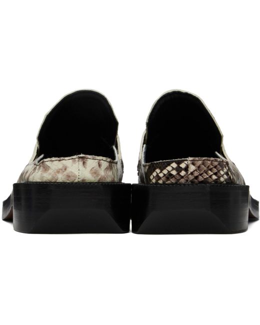 Adererror Black Curve Mu02 Slip-On Loafers