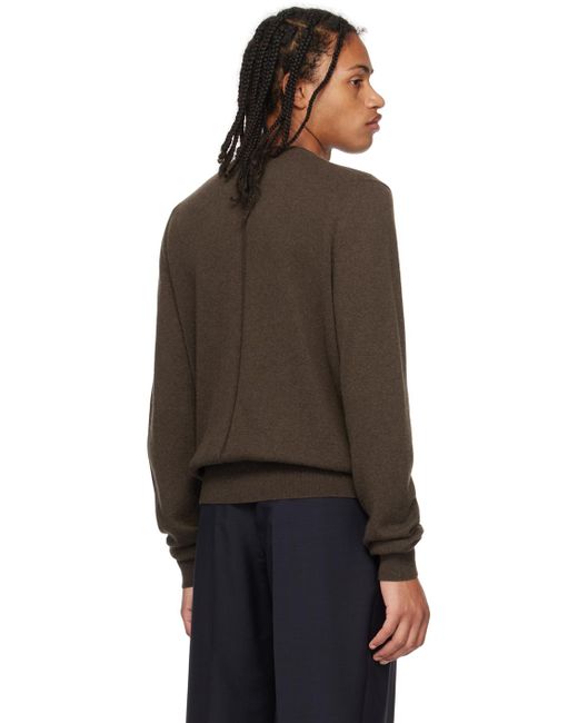 The Row Black Brown Benji Sweater for men