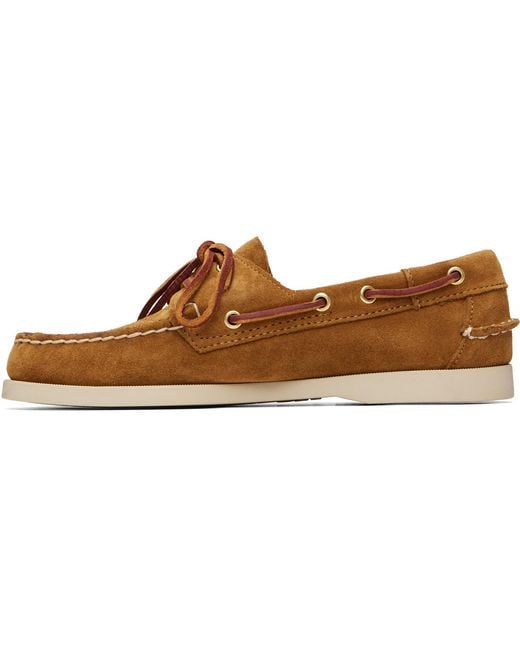 Sebago Brown Portland Artisan Ox Boat Shoes for men