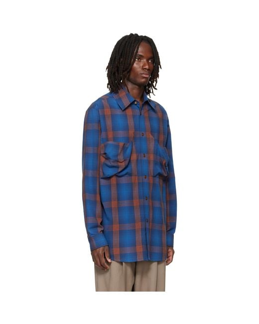 Vivienne Westwood Blue Achilles Overshirt for men