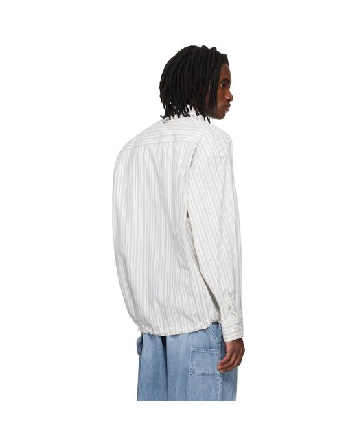 Wooyoungmi Black Stripe Patch Shirt for men