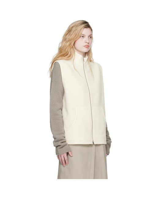 Rier Natural Off- Full Zip Vest