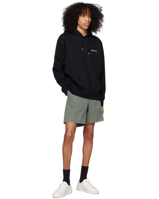 Norse Projects Black Green Aros Shorts for men