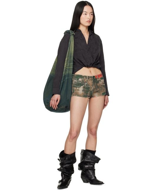R13 Black Buckled-Up Slouch Cowboy Boots