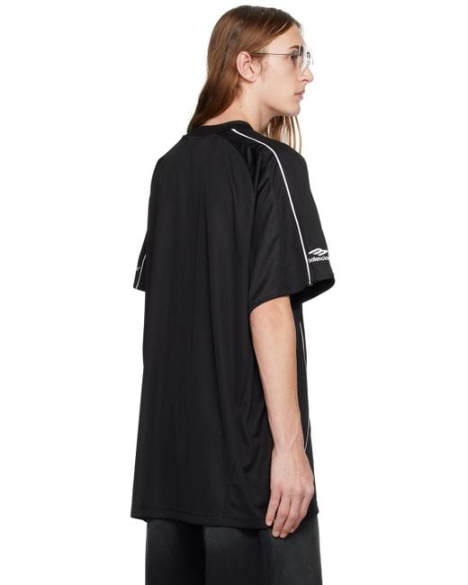 Balenciaga Black Raglan T-shirt for men