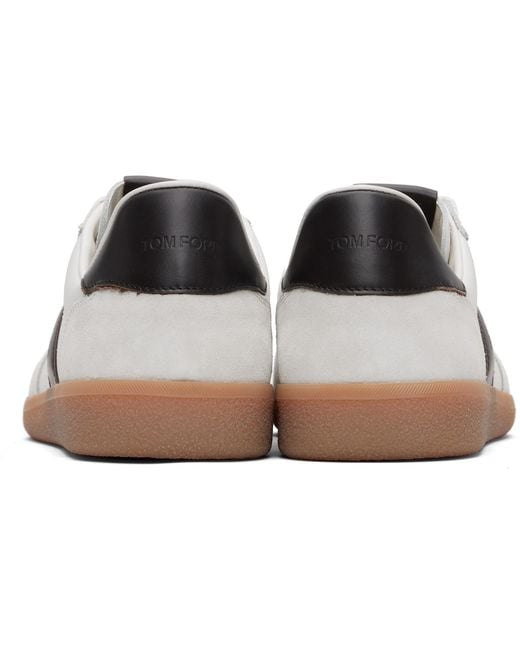 Tom Ford Black Suede Archer Sneakers for men