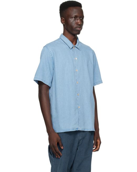 PS by Paul Smith Blue Vented Shirt for men