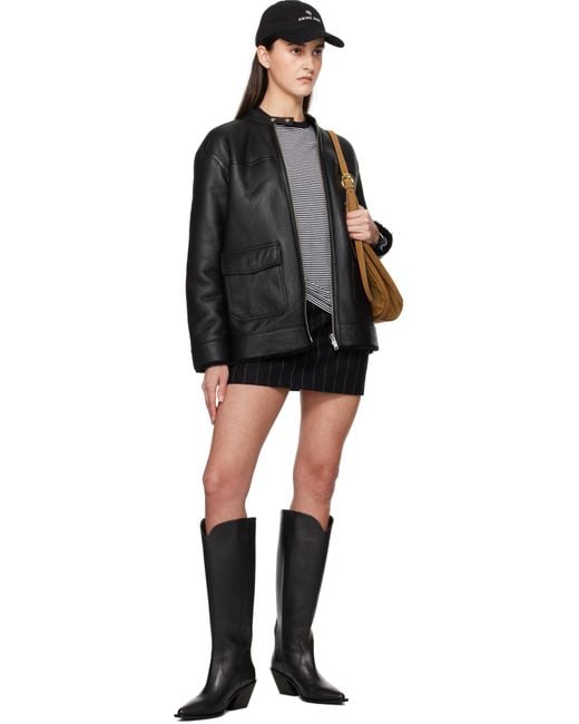Anine Bing ブラック Tania ロングブーツ Black