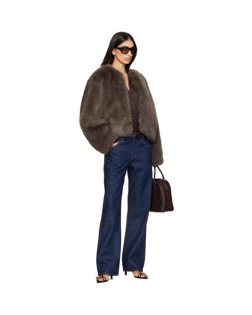 Citizens of Humanity Brown Esme Faux-Fur Jacket