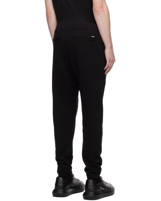 Emporio Armani Black Hardware Sweatpants for men