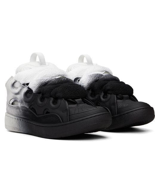 Lanvin Black Curb Spray Sneakers