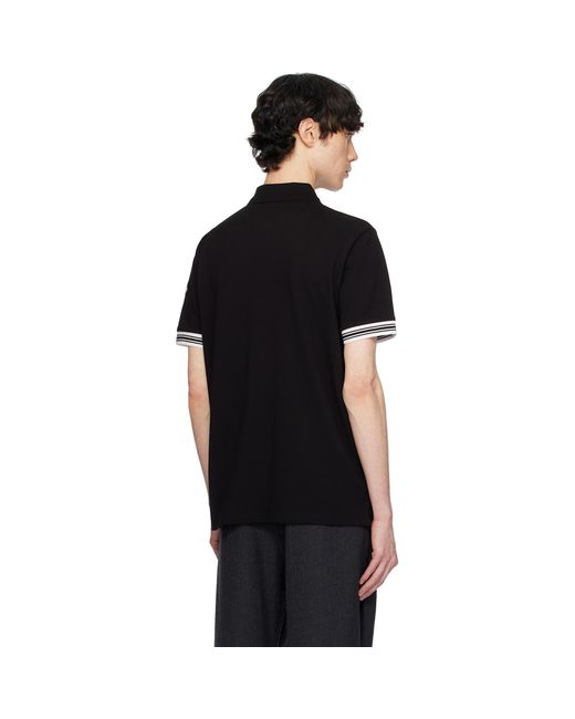 Moncler Black Archivio Ss Polo for men