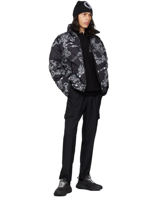 Versace Black Reversible Down Jacket for men