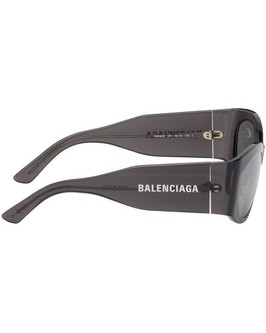 Balenciaga Black Square Sunglasses for men