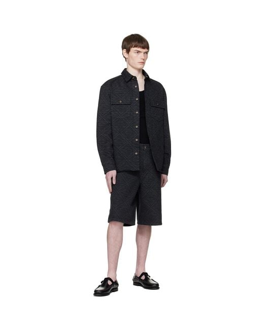Casablanca Black Laser Monogram Shirt for men
