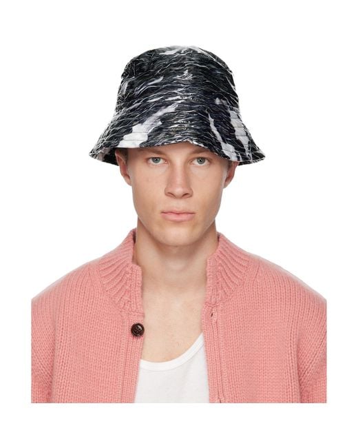 Dries Van Noten Pink Coated Bucket Hat for men