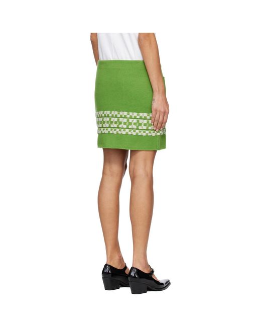 B.B. Wallace Green Miller Miniskirt