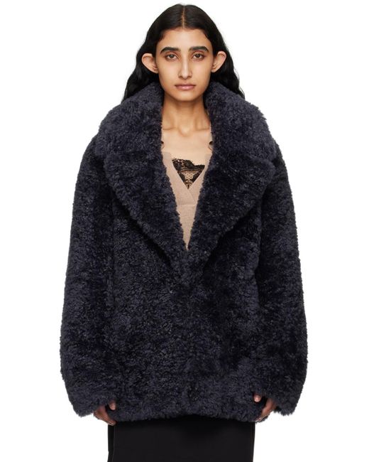 Stella McCartney Black Short Faux-shearling Jacket