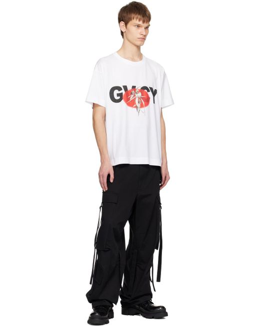 Givenchy White Boxy-fit T-shirt for men