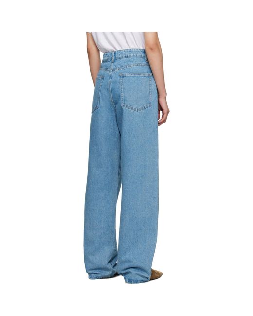 Jean Ample Bleu Rohe en coloris Blue