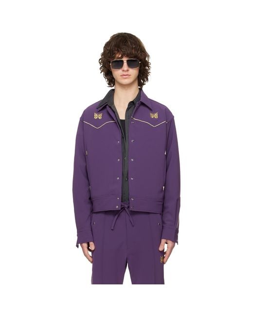Needles Purple Piping Cowboy Jacket for men