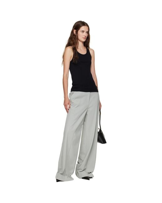 Jean Paul Gaultier Black Tailoring Undershoe Straps Trousers