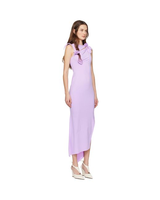 Coperni Black Flower Maxi Dress