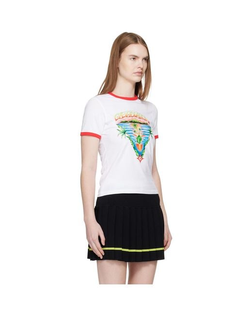 Casablanca Black Longline Ringer T-Shirt
