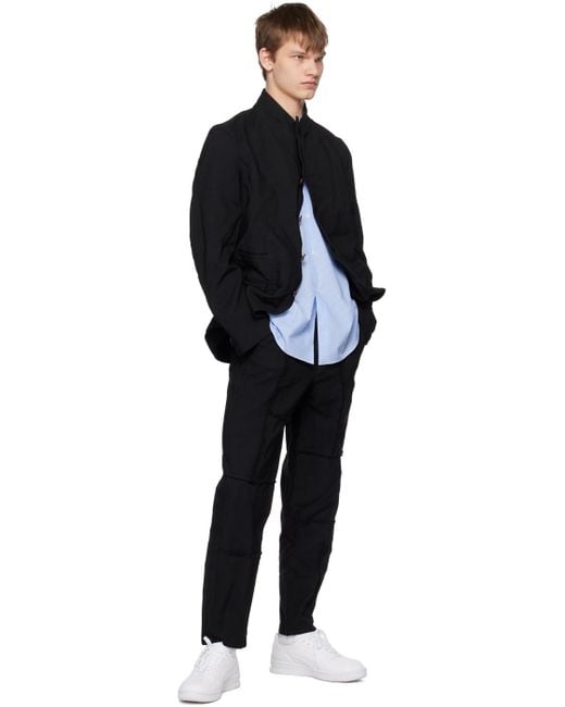 メンズ Comme des Garçons ブルー＆ホワイト ストライプ シャツ Blue