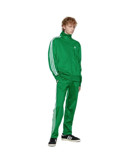 adidas Originals Green Adicolor Classics Firebird Track Jacket for Men