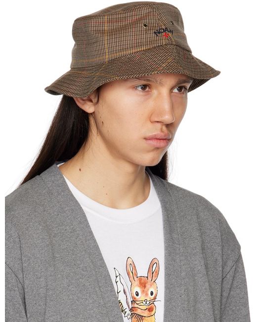 Noah NYC Gray Tan Crusher Hat for men