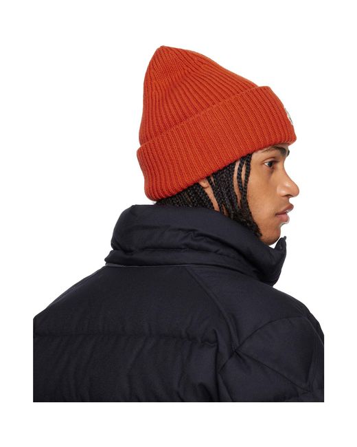 Moncler Blue Wool & Cashmere Beanie for men