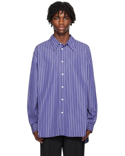 Chemise bleue à col classique Hope pour homme en coloris Purple