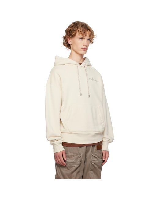 Amiri Natural Ma Quad Checkerboard Hoodie for men