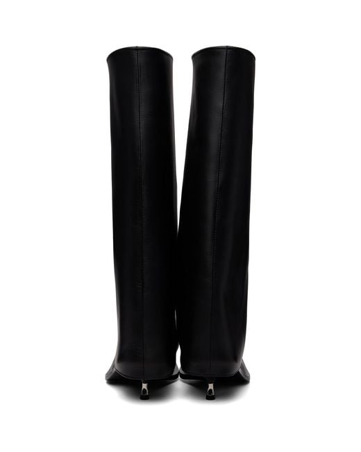 FIDAN NOVRUZOVA Black Iman Kitten Heel Tall Boots