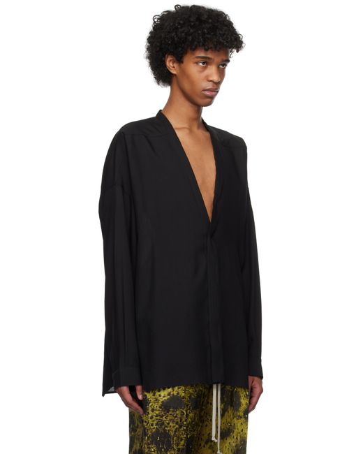 メンズ Rick Owens ブラック Hollywood Lido Larry シャツ Black