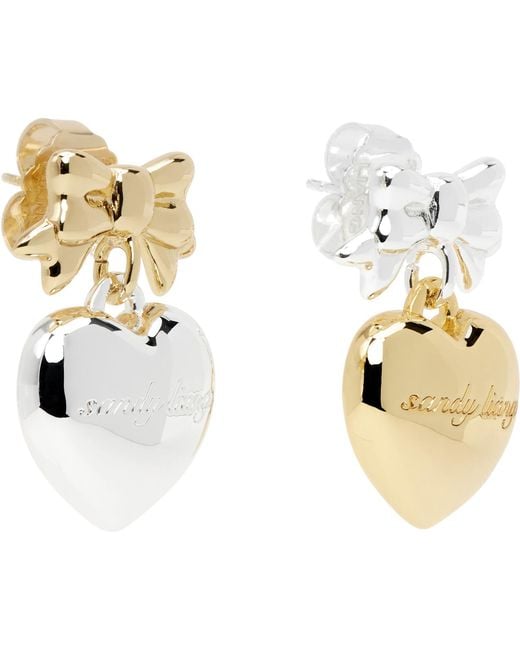 Sandy Liang Metallic Ballerina Earrings