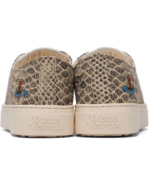 Vivienne Westwood Natural Low Top Plimsoll Sneakers for men
