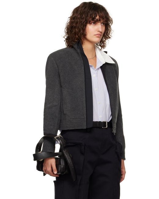 FAX COPY EXPRESS ジップアップ ジャケット ブルゾン S 黒