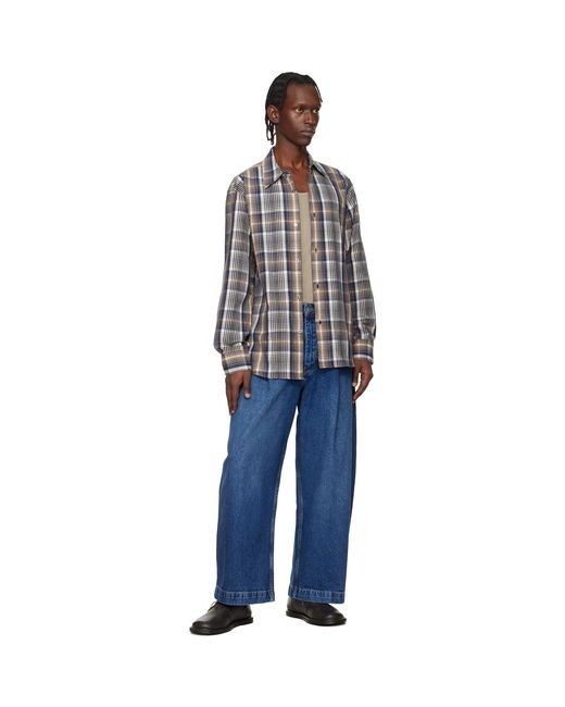 Studio Nicholson Blue Puch Italian Denim Jeans for men