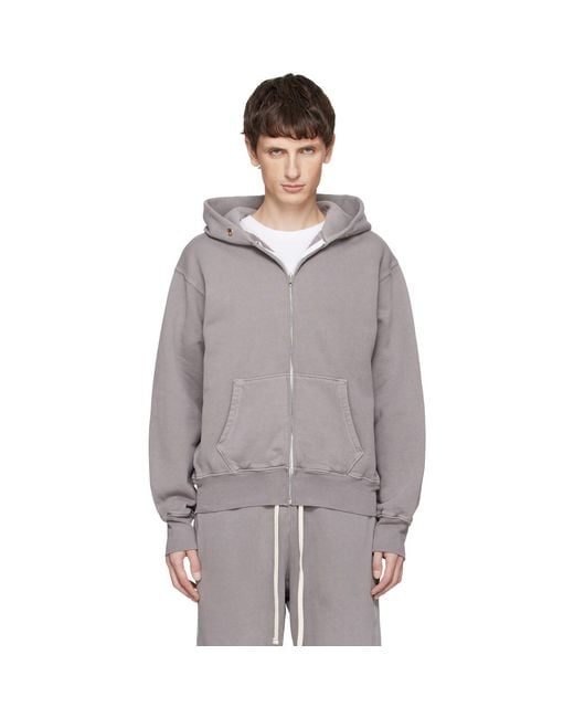 Les Tien Multicolor Heavyweight Zip Hoodie for men