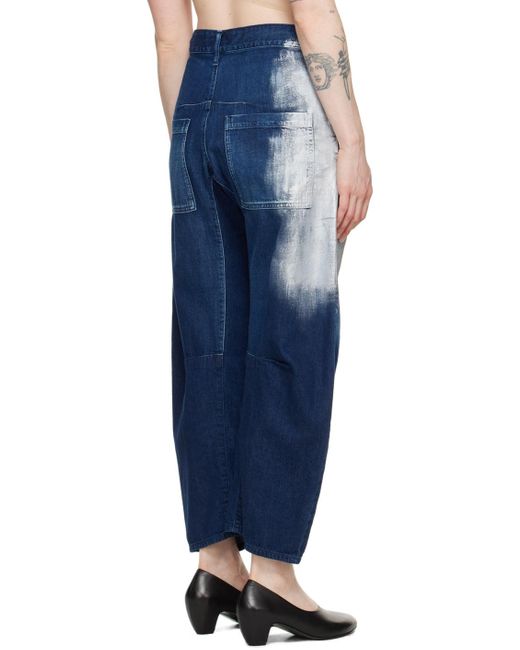 Y's Yohji Yamamoto Blue Gusseted Jeans