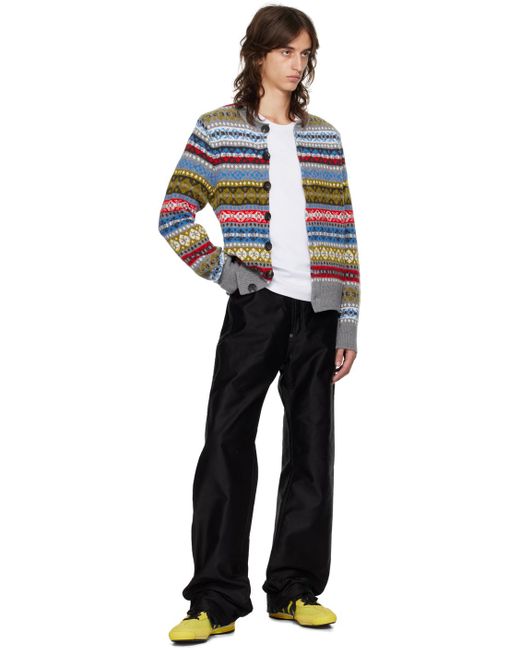 Wales Bonner Black Astral Cardigan for men