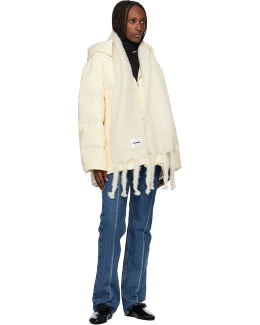 JIL SANDER オフホワイト マフラー ホワイト（白）系 Jil Sander(ジル