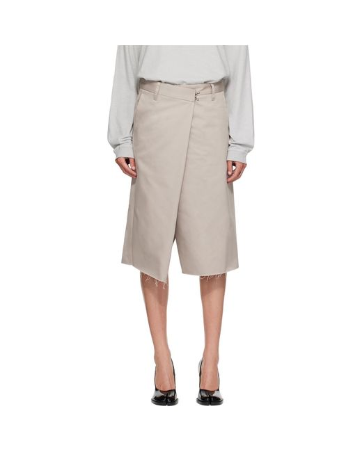Maison Margiela Natural Wrap Shorts