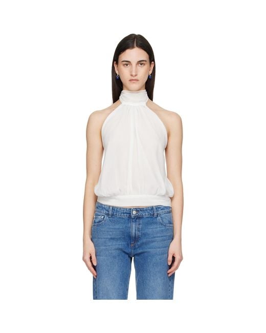 GIMAGUAS Blue Boa Top